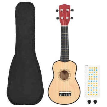 vidaXL Ukuleleset met tas voor kinderen sopraan 23, Muziek en Instrumenten, Snaarinstrumenten | Overige, Verzenden, Nieuw