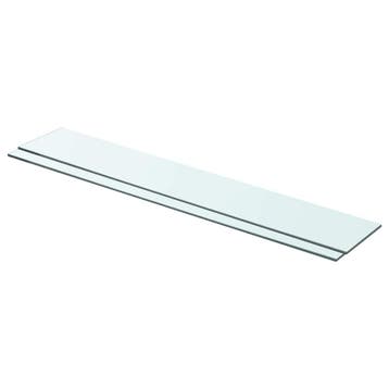vidaXL Schappen 2 st 80x12 cm glas transparant, Verzenden, Nieuw
