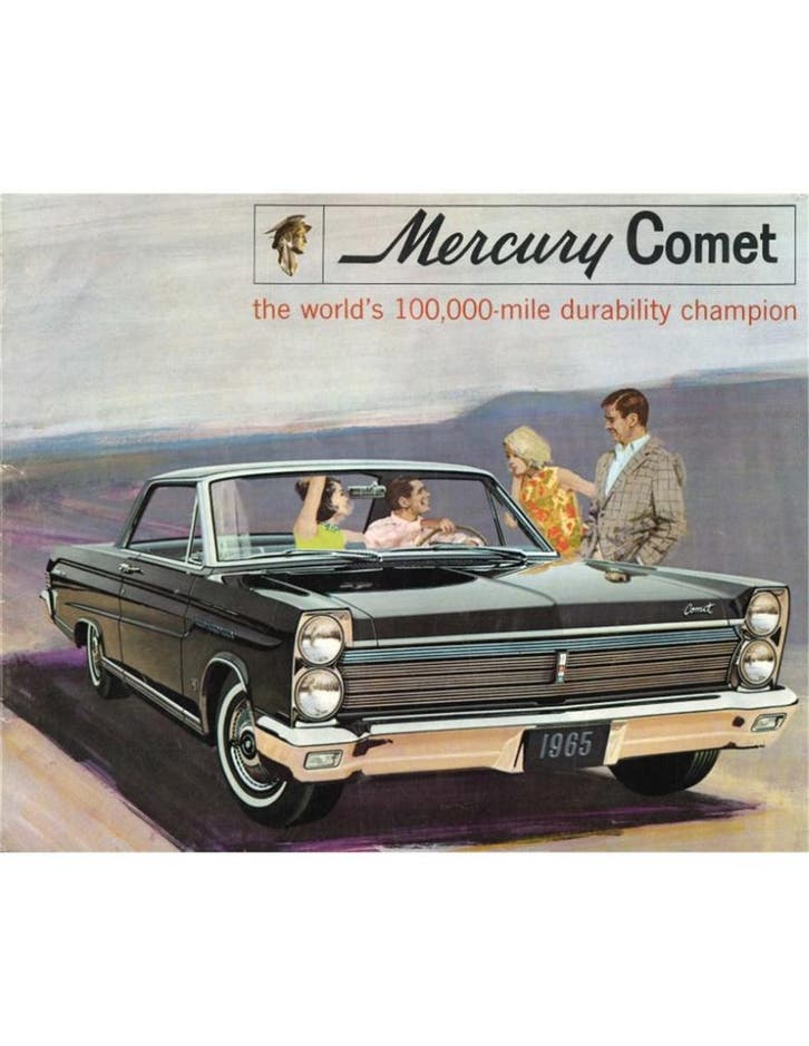 1965 MERCURY COMET BROCHURE ENGELS (USA), Boeken, Auto's | Folders en Tijdschriften