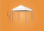 Ambisphere | Vouwtent 3x3m LICHTBLAUW Feesttent-Partytent, Partytent