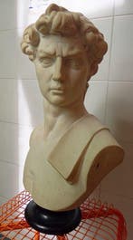 Dal Torrione Lorenzo - Beeldje - Busto di David Michelangelo, Antiquités & Art