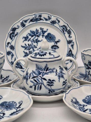 Blue Danube Japan – Porzellan-Set – Zwiebelmuster-Dekor -