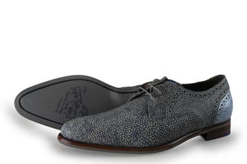 Floris van Bommel Veterschoenen in maat 40½ Blauw, Verzenden, Veterschoenen