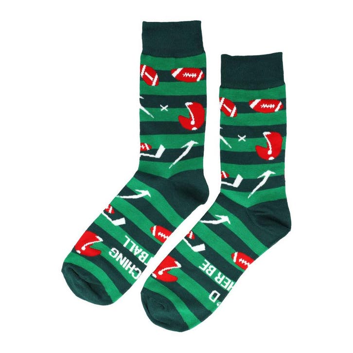 Sokken - American Football Print - Groen Wit Rood - Katoen -, Vêtements | Femmes, Chaussettes & Bas
