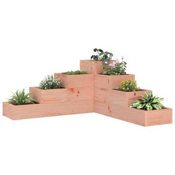 vidaXL Plantenbak 4-laags 80,5x79x36 cm massief douglashout, Verzenden