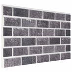 vidaXL Wandpanelen 10 pcs Zwart en Grijs 100 x 50 cm, Verzenden