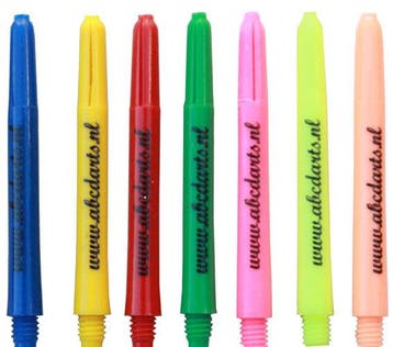 10 sets dartshafts bedrukt met eigen tekst (Dart Shafts), Sport en Fitness, Darts, Ophalen of Verzenden, Nieuw, Shafts