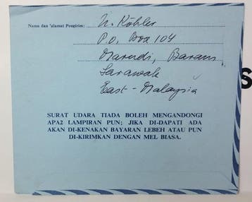 Wereld 1933/1972 - Lot van 10 Aziatische airmail-omslagen en, Gestempeld