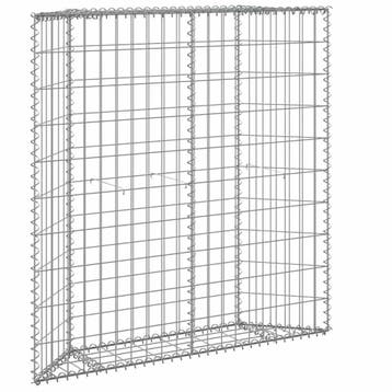 vidaXL Gabion plantenbak trapezium 100x20x100 cm, Verzenden