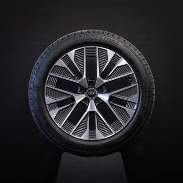 Audi Q8 Etron 21 inch Velgen Zomerbanden 265/45/21, Auto-onderdelen, Banden en Velgen, Gebruikt, 265 mm, Banden en Velgen, Personenwagen