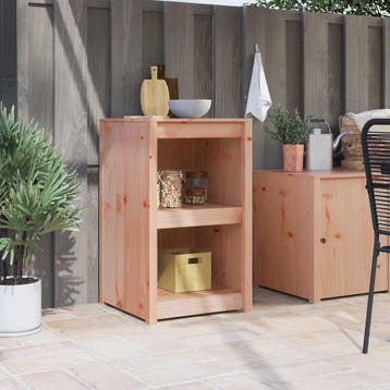 vidaXL Keuken Kast met plank MEPPEL Bruin Eiken 55 x 55 x 92, Verzenden, Nieuw
