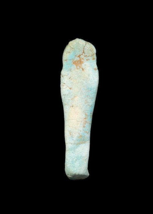 Oude Egypte, late periode Faience Shabti (Zonder, Antiquités & Art, Antiquités | Autres Antiquités