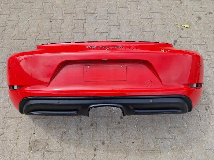 Achterbumper Porsche Boxster Cayman 982 718 2016-982807421FF, Auto-onderdelen, Carrosserie, Gebruikt, Verzenden