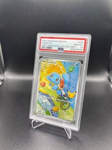 Pokémon - 1 Graded card - Squirtle 039 First Partner Ill, Hobby en Vrije tijd, Nieuw