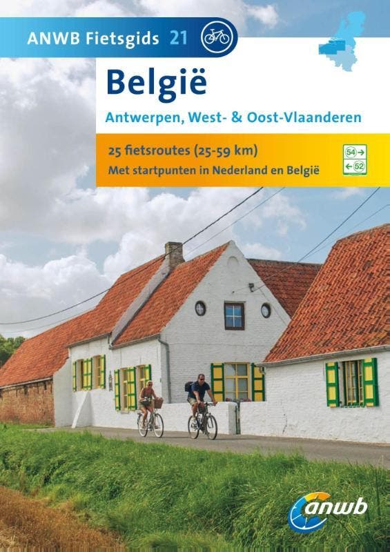 België: Antwerpen, West- en Oost-Vlaanderen / ANWB fietsgids, Livres, Guides touristiques, Envoi