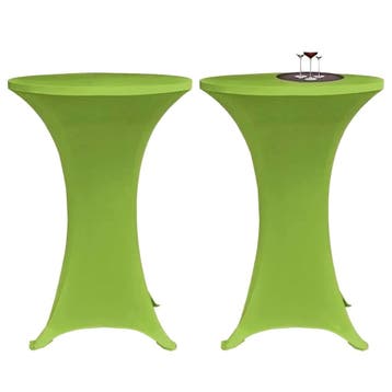 vidaXL Tafelhoes stretch 2 stuks 70 cm groen, Tuin en Terras, Verzenden, Nieuw