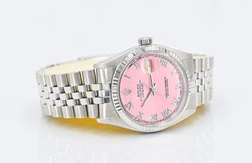 Rolex - Oyster Perpetual Datejust Baby Pink Dial - Sans