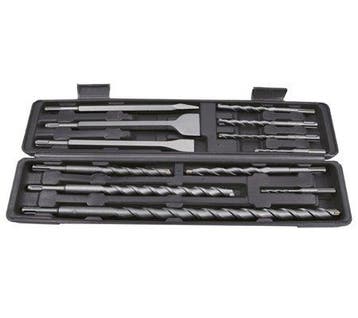 12-delige Hamer Drill / Beitel set met SDS Shaft, hardmetale, Verzenden, Nieuw