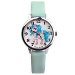 Fako - Kinderhorloge - Eenhoorn - Unicorn - Soft - Mintgroen, Verzenden, Nieuw