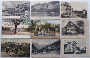Zwitserland - Stad en Landschap, Landschap - Ansichtkaart -, Gelopen