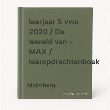 leerjaar 5 vwo 2020 / De wereld van - MAX /, Verzenden, Gelezen, Malmberg