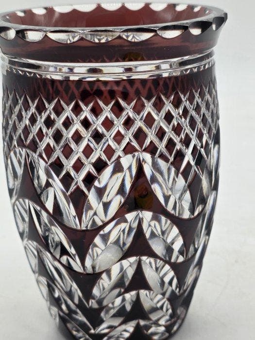 Val Saint Lambert - Vaas - Kristal, Antiek en Kunst, Antiek | Glaswerk en Kristal