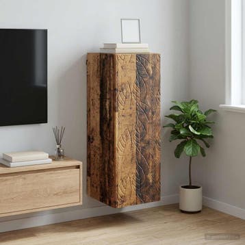 vidaXL Wandkast 33 x 34,5 x 90 cm Bewerkt hout Oud hout, Verzenden