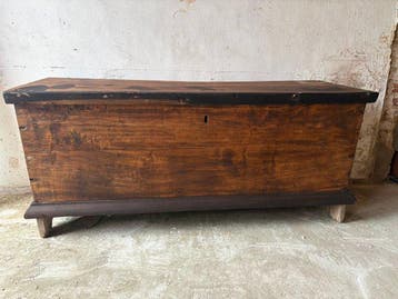 Poitrine - Chêne - Coffre ancien en chêne, Antiquités & Art