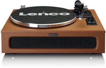 Platenspeler - Bluetooth - Met speakers - Bruin - Lenco - LS, Verzenden, Nieuw