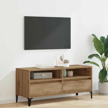 vidaXL TV Kast 100 x 34,5 x 44,5 cm Artisan Eiken, Verzenden