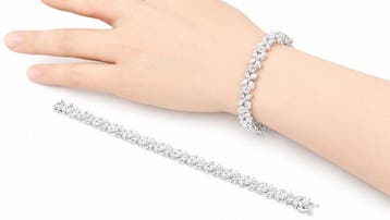 Armband - 14 karaat Witgoud - 9.87ct. tw. Diamant