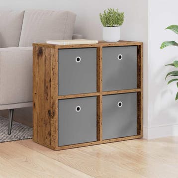 vidaXL Dressoir met lade Oudhout 59,5 x 27 x 57 cm, Verzenden, Nieuw