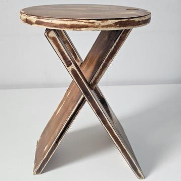 Tabouret - Bois - Tabouret pliant vintage