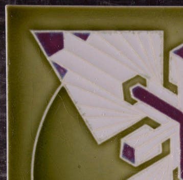 Jugendstil Tegel - Vereinigte Servais-Werke - Art Nouveau -, Antiek en Kunst
