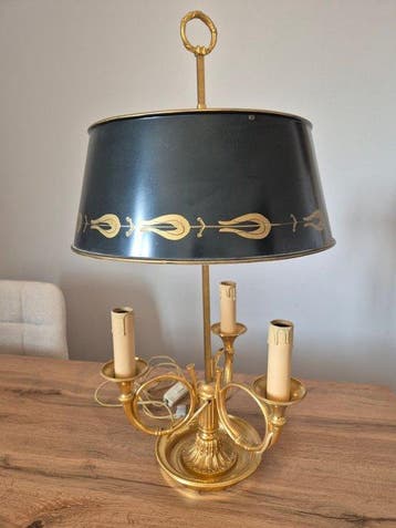 Tafellamp - Metaal, Messing - Bouillotte-lamp