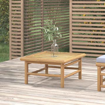 vidaXL Tuintafel 65x55x30 cm bamboe, Verzenden, Nieuw