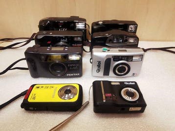 Canon, Minolta, Pentax, Fuji, Rollei, Toshiba Lotto di 8, Nieuw