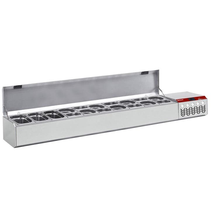 Gekoelde structuur GN 10x1/4, 1x1/9,, met deksel, Zakelijke goederen, Horeca | Keukenapparatuur, Koelen en Vriezen, Verzenden