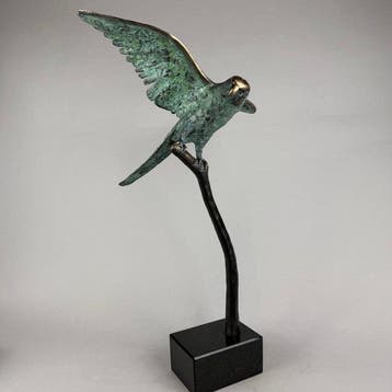 J. Zak (XX-XXI) - The parrot - 51cm bronze