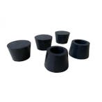 Conische siliconen stoppen 31/39 mm 5 stuks (Poedercoaten), Verzenden, Nieuw