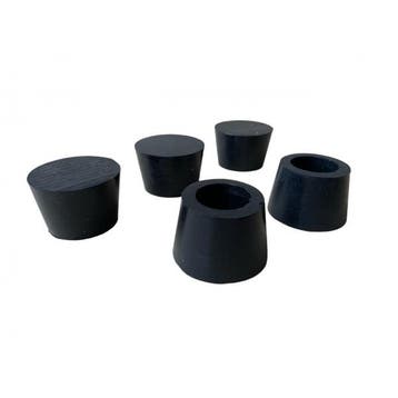 Conische siliconen stoppen 31/39 mm 5 stuks (Poedercoaten), Verzenden, Nieuw