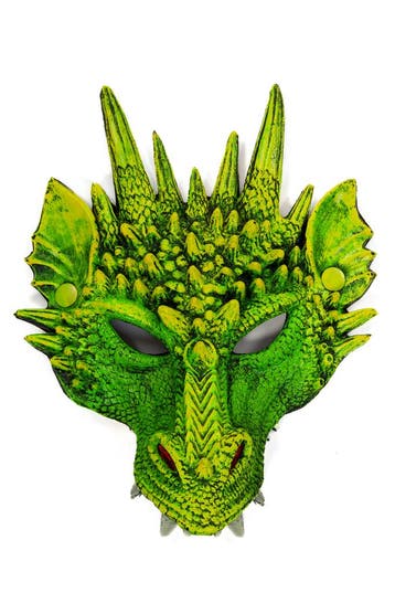 KIMU® Verkleed Set Draak Groen Draken Masker Staart Vleugels, Ophalen of Verzenden, Nieuw