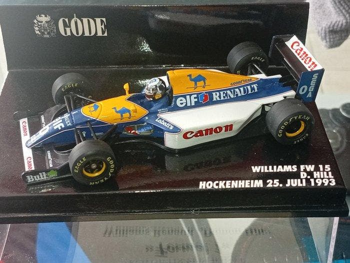 Gode 1:43 - Model raceauto - Williams FW15 - Damon Hill F1 -, Hobby en Vrije tijd, Modelauto's | 1:5 tot 1:12