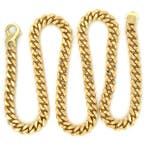 Vieri - Halsketting - 18 karaat Geel goud - Cuban Link, Nieuw