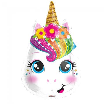 Helium Ballon Unicorn 45cm leeg, Hobby & Loisirs créatifs, Verzenden