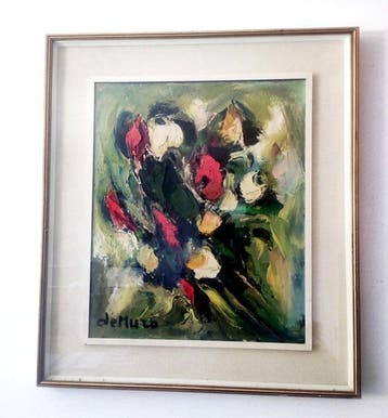 Antonio De Muro (1924-1992) - Fiori anemoni e papaveri
