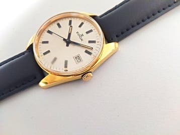 Edox - Swiss gold plated mens - Zonder minimumprijs - Heren, Nieuw
