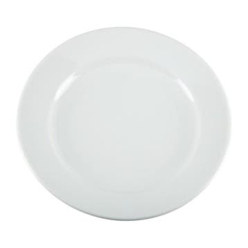 Borden | WHITEWARE | Porselein | Wit | 12 Stuks | Ø202mm, Verzenden, Nieuw in verpakking
