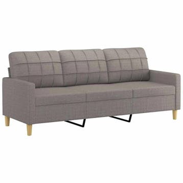 Driezitsbank 180cm taupe | Retour deal | 35% korting, Overige materialen, Gebruikt, Verzenden, 150 tot 200 cm