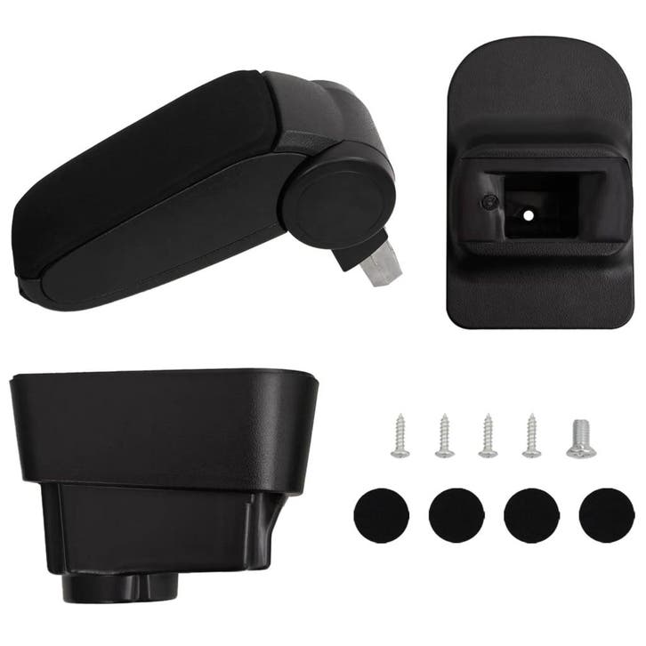 vidaXL Armsteun 11x35x(32-49) cm ABS zwart, Autos : Pièces & Accessoires, Habitacle & Garnissage, Envoi
